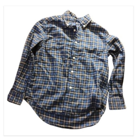 Polo Ralph Lauren blue plaid button shirt - Picture 1 of 4